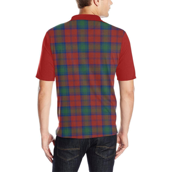 Tartan Polo, Byres Plaid Mens Polo Shirt - Image 4