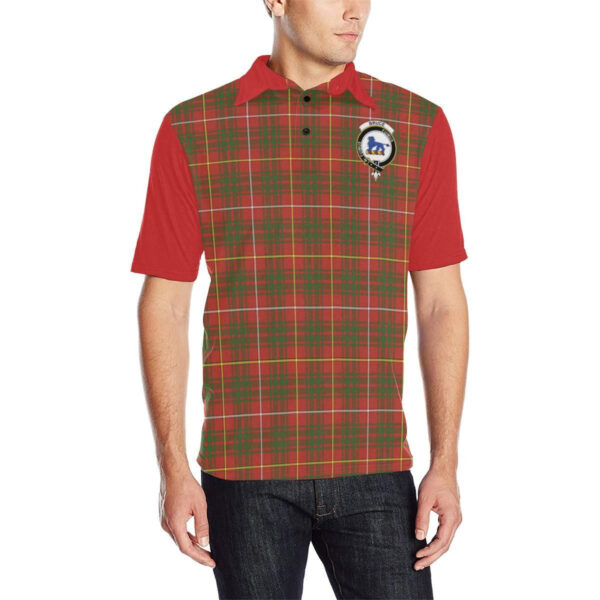 Tartan Polo, Bruce Plaid Mens Polo Shirt - Image 3