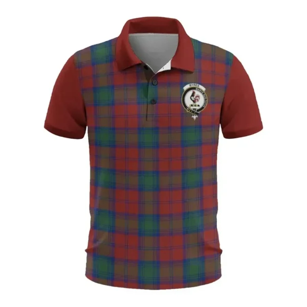 Tartan Polo, Byres Plaid Mens Polo Shirt