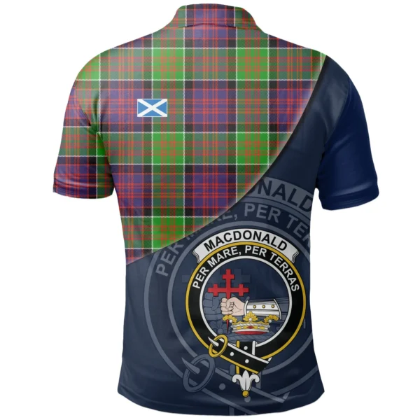 MacDonald of Clanranald Clan Polo Shirt, Scottish Tartan MacDonald of Clanranald Clans Polo Shirt - Image 2