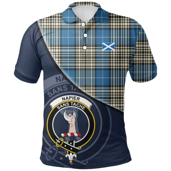 Napier Ancient Clan Polo Shirt, Scottish Tartan Napier Ancient Clans Polo Shirt