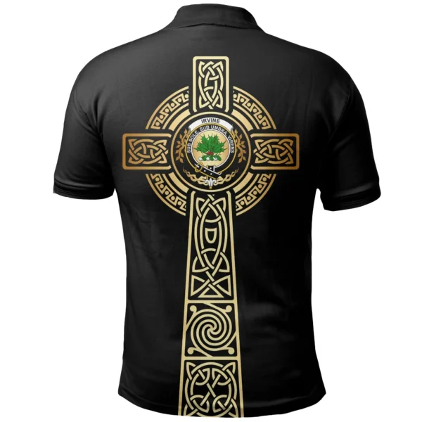 Irvine Clan Polo Shirt, Scottish Tartan Irvine Clans Polo Shirt Tree Of Life Style - Image 2