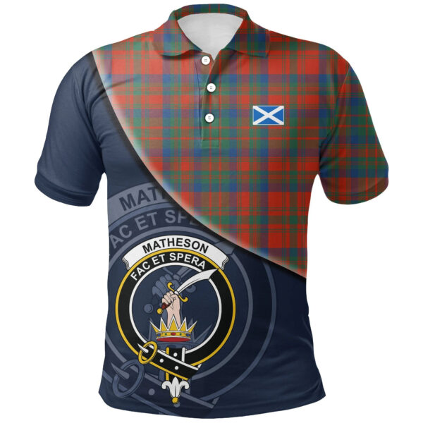 Matheson Ancient Clan Polo Shirt, Scottish Tartan Matheson Ancient Clans Polo Shirt