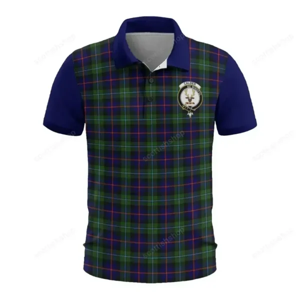 Tartan Polo, Calder Plaid Mens Polo Shirt