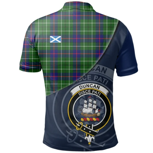 Duncan Modern Clan Polo Shirt, Scottish Tartan Duncan Modern Clans Polo Shirt - Image 2