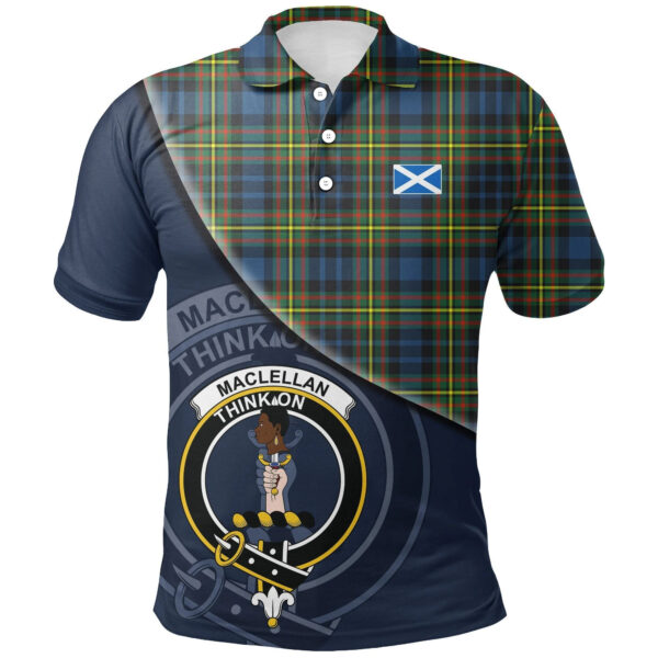 MacLellan Ancient Clan Polo Shirt, Scottish Tartan MacLellan Ancient Clans Polo Shirt