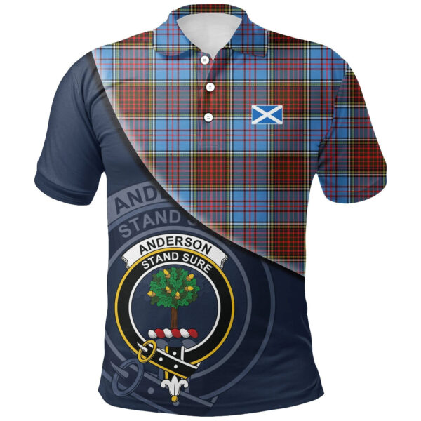 Anderson Modern Clan Polo Shirt, Scottish Tartan Anderson Modern Clans Polo Shirt