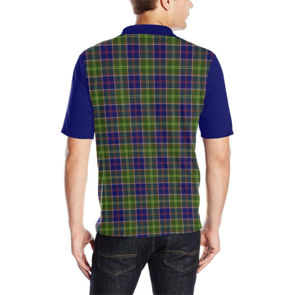 Tartan Polo, Dalrymple Plaid Mens Polo Shirt - Image 2