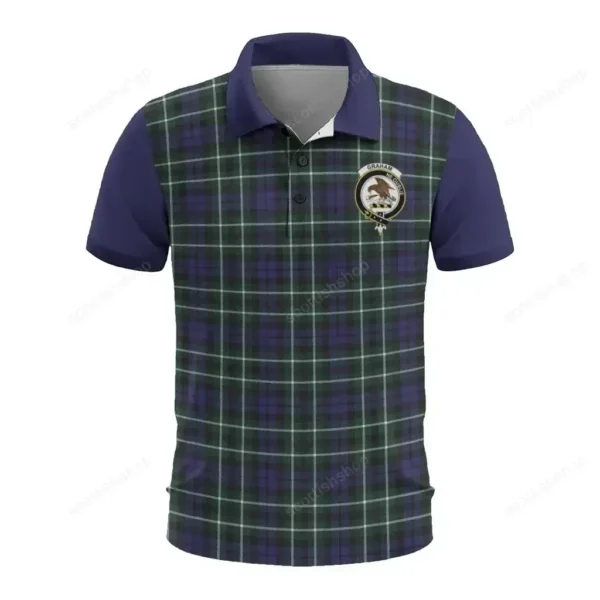 Tartan Polo, Graham Plaid Mens Polo Shirt