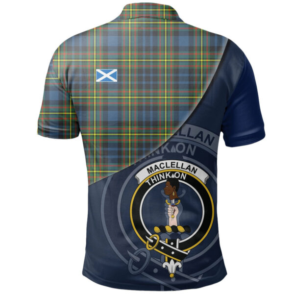 MacLellan Ancient Clan Polo Shirt, Scottish Tartan MacLellan Ancient Clans Polo Shirt - Image 2