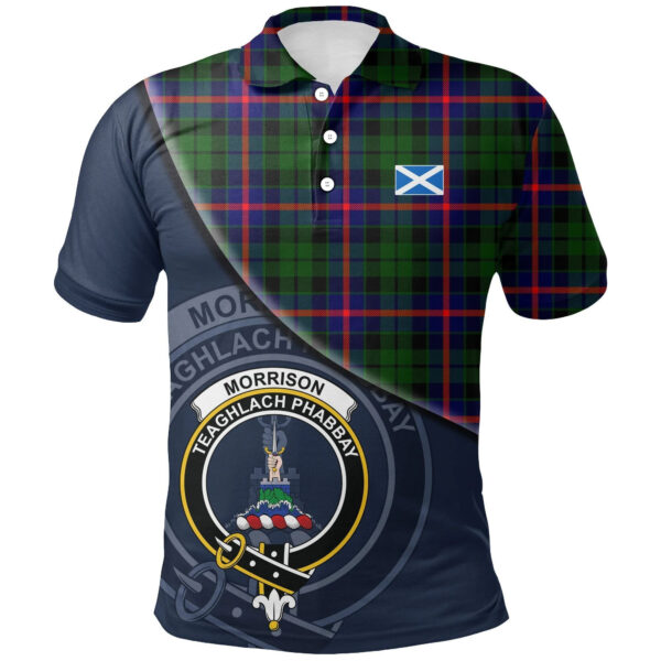 Morrison Modern Clan Polo Shirt, Scottish Tartan Morrison Modern Clans Polo Shirt