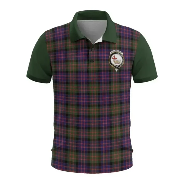 Tartan Polo, MacDonald (Clan Donald) Plaid Mens Polo Shirt