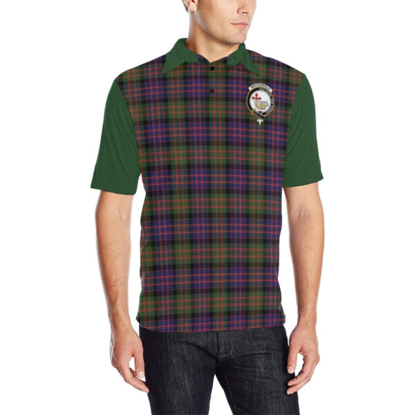 Tartan Polo, MacDonald (Clan Donald) Plaid Mens Polo Shirt - Image 3