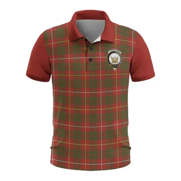 Tartan Polo, Carruthers Plaid Mens Polo Shirt