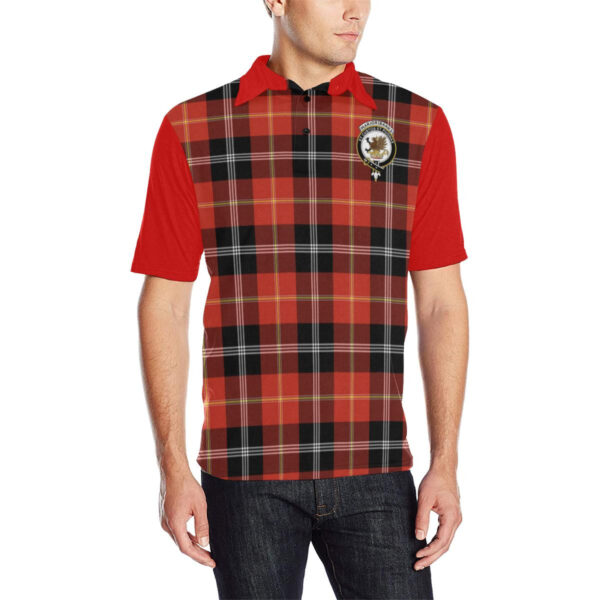 Tartan Polo, Marjoribanks Plaid Mens Polo Shirt - Image 3