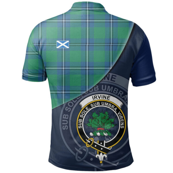 Irvine Ancient Clan Polo Shirt, Scottish Tartan Irvine Ancient Clans Polo Shirt - Image 2