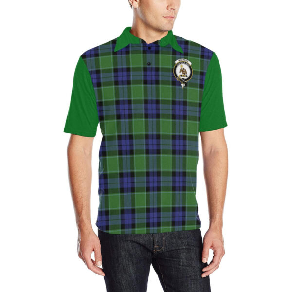 Tartan Polo, Monteith Plaid Mens Polo Shirt - Image 3