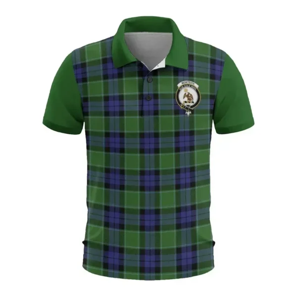 Tartan Polo, Monteith Plaid Mens Polo Shirt