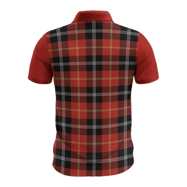 Tartan Polo, Marjoribanks Plaid Mens Polo Shirt - Image 2