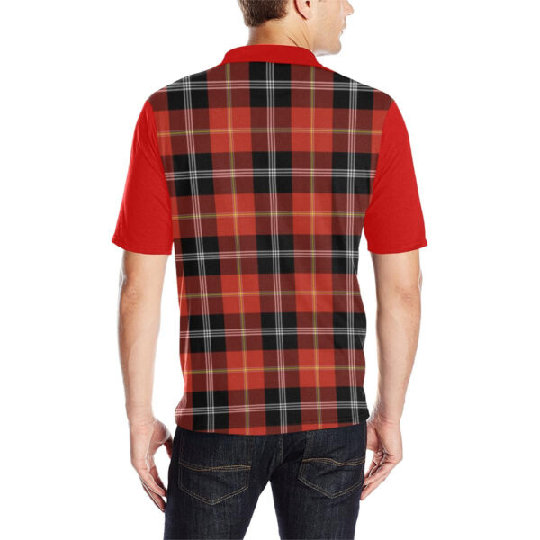 Tartan Polo, Marjoribanks Plaid Mens Polo Shirt - Image 4