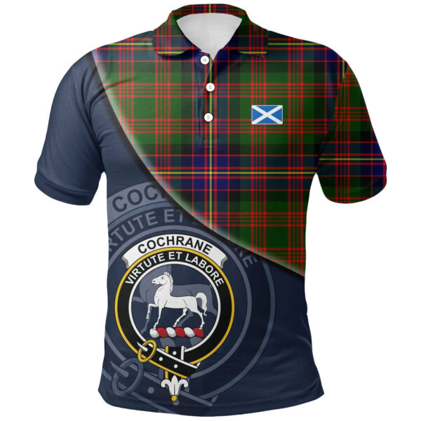 Cochrane Modern Clan Polo Shirt, Scottish Tartan Cochrane Modern Clans Polo Shirt