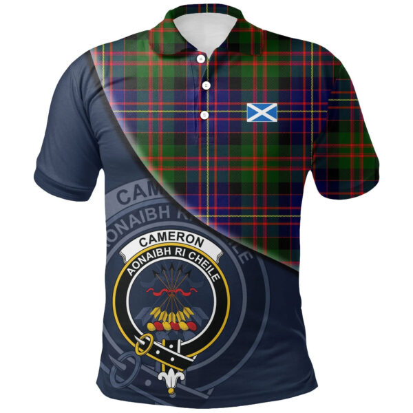 Cameron of Erracht Modern Clan Polo Shirt, Scottish Tartan Cameron of Erracht Modern Clans Polo Shirt