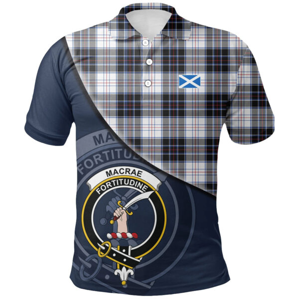 MacRae Dress Modern Clan Polo Shirt, Scottish Tartan MacRae Dress Modern Clans Polo Shirt