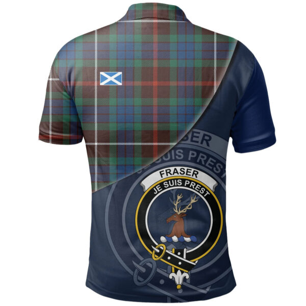 Fraser Hunting Ancient Clan Polo Shirt, Scottish Tartan Fraser Hunting Ancient Clans Polo Shirt - Image 2