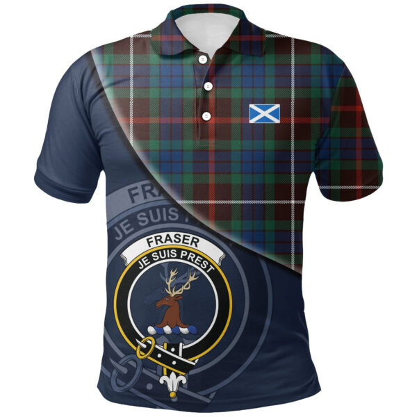 Fraser Hunting Ancient Clan Polo Shirt, Scottish Tartan Fraser Hunting Ancient Clans Polo Shirt