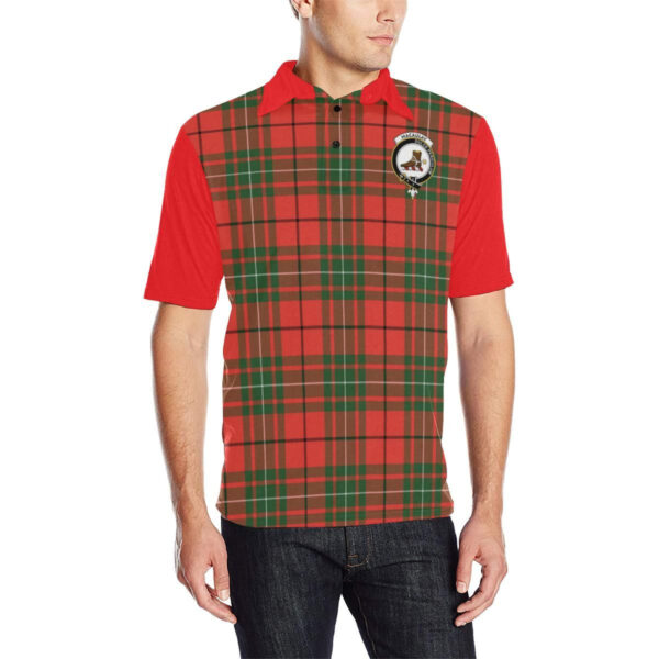 Tartan Polo, MacAulay Plaid Mens Polo Shirt - Image 3