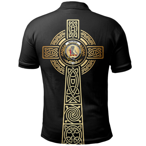 MacBain Clan Polo Shirt, Scottish Tartan MacBain Clans Polo Shirt Tree Of Life Style - Image 2