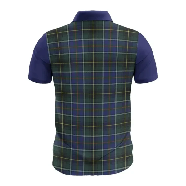 Tartan Polo, MacInnes Plaid Mens Polo Shirt - Image 2