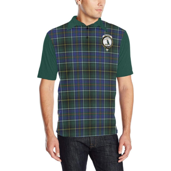 Tartan Polo, MacInnes Plaid Mens Polo Shirt - Image 3