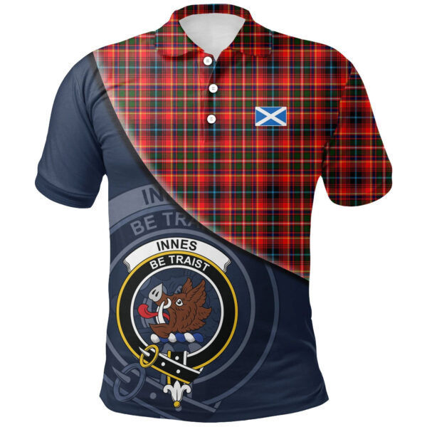 Innes Modern Clan Polo Shirt, Scottish Tartan Innes Modern Clans Polo Shirt