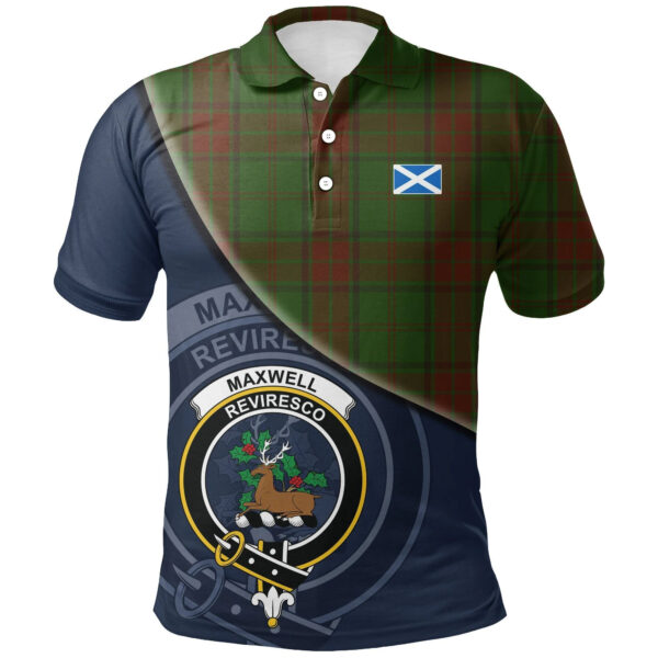 Maxwell Hunting Clan Polo Shirt, Scottish Tartan Maxwell Hunting Clans Polo Shirt