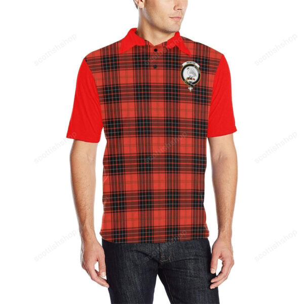 Tartan Polo, Wemyss Plaid Mens Polo Shirt