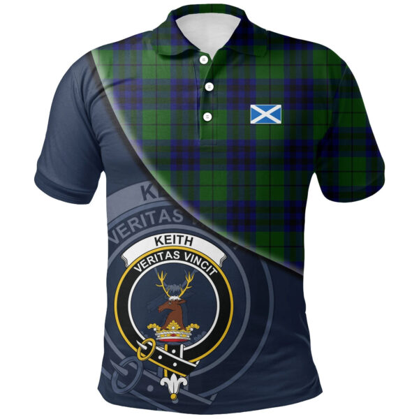 Keith Modern Clan Polo Shirt, Scottish Tartan Keith Modern Clans Polo Shirt