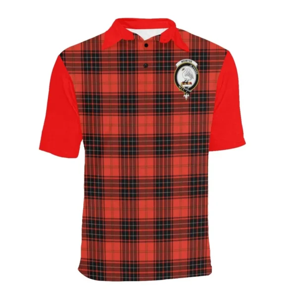 Tartan Polo, Wemyss Plaid Mens Polo Shirt - Image 3