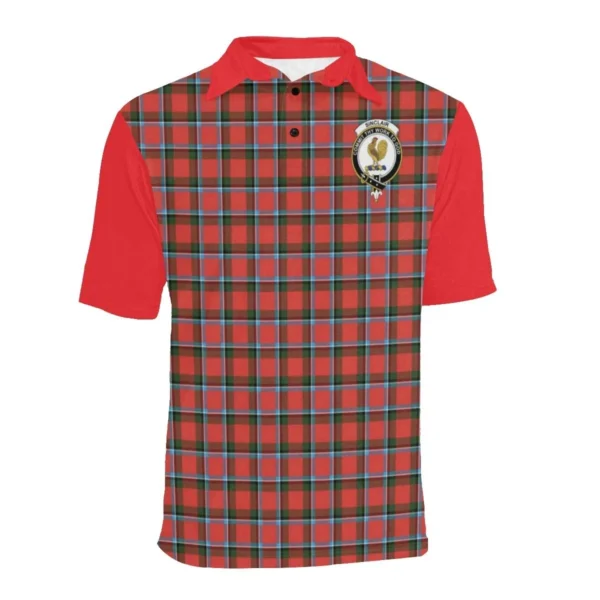 Tartan Polo, Sinclair Plaid Mens Polo Shirt - Image 3