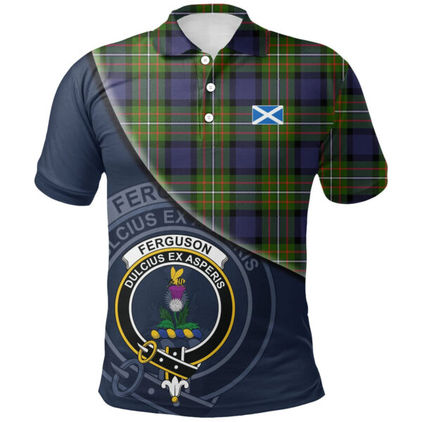 Fergusson Modern Clan Polo Shirt, Scottish Tartan Fergusson Modern Clans Polo Shirt