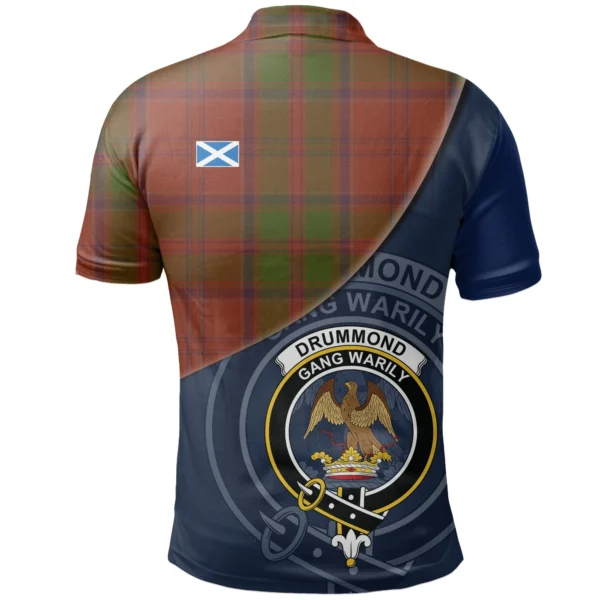 Drummond Clan Clan Polo Shirt, Scottish Tartan Drummond Clan Clans Polo Shirt - Image 2