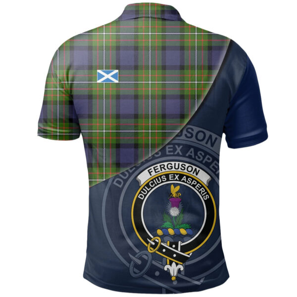 Fergusson Modern Clan Polo Shirt, Scottish Tartan Fergusson Modern Clans Polo Shirt - Image 2