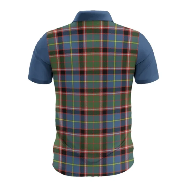 Tartan Polo, Aikenhead Plaid Mens Polo Shirt - Image 2