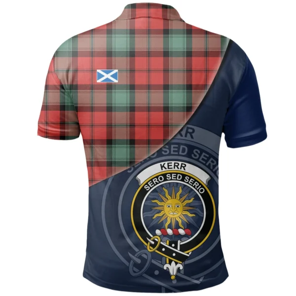 Kerr Ancient Clan Polo Shirt, Scottish Tartan Kerr Ancient Clans Polo Shirt - Image 2