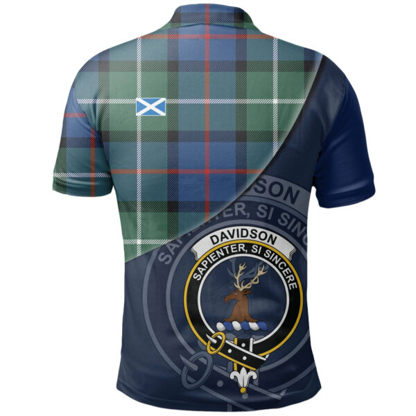 Davidson of Tulloch Clan Polo Shirt, Scottish Tartan Davidson of Tulloch Clans Polo Shirt - Image 2