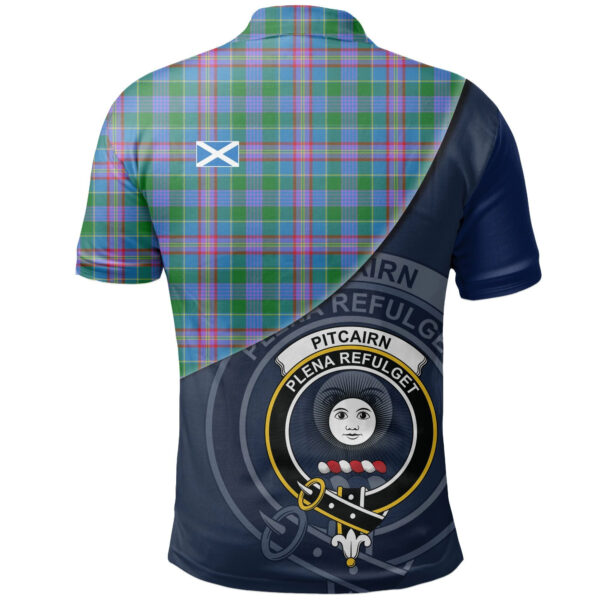 Pitcairn Hunting Clan Polo Shirt, Scottish Tartan Pitcairn Hunting Clans Polo Shirt - Image 2