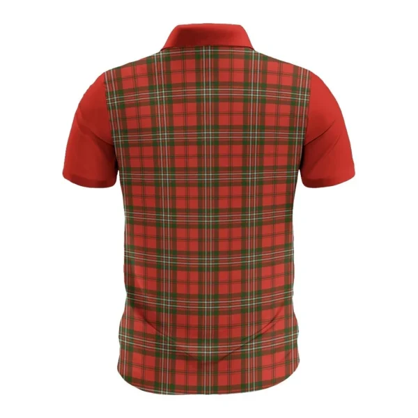 Tartan Polo, Langlands Plaid Mens Polo Shirt - Image 2