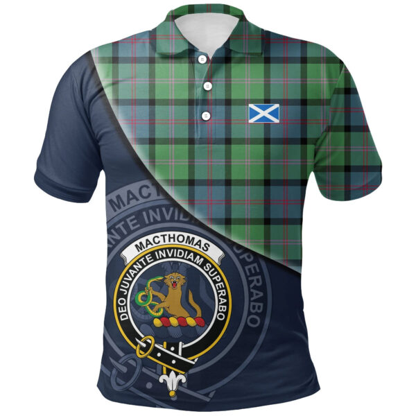 MacThomas Ancient Clan Polo Shirt, Scottish Tartan MacThomas Ancient Clans Polo Shirt