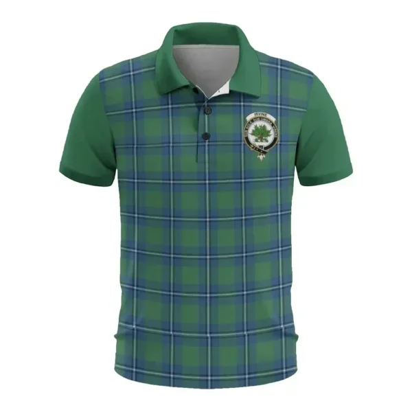 Tartan Polo, Irvine Plaid Mens Polo Shirt