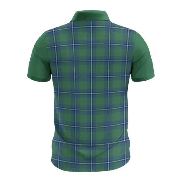 Tartan Polo, Irvine Plaid Mens Polo Shirt - Image 2